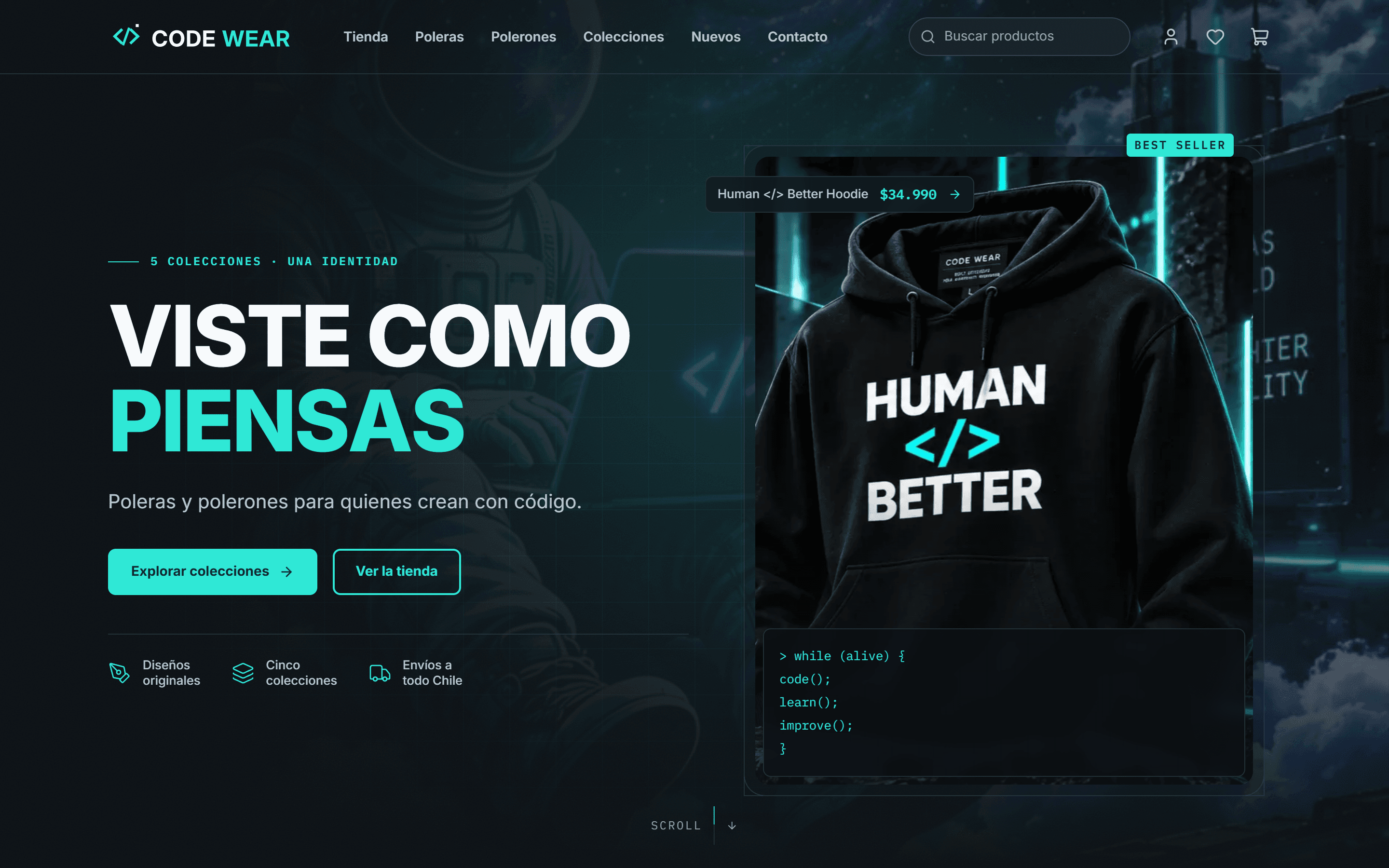 Code Wear — Tienda de Ropa para Developers - imagen 1