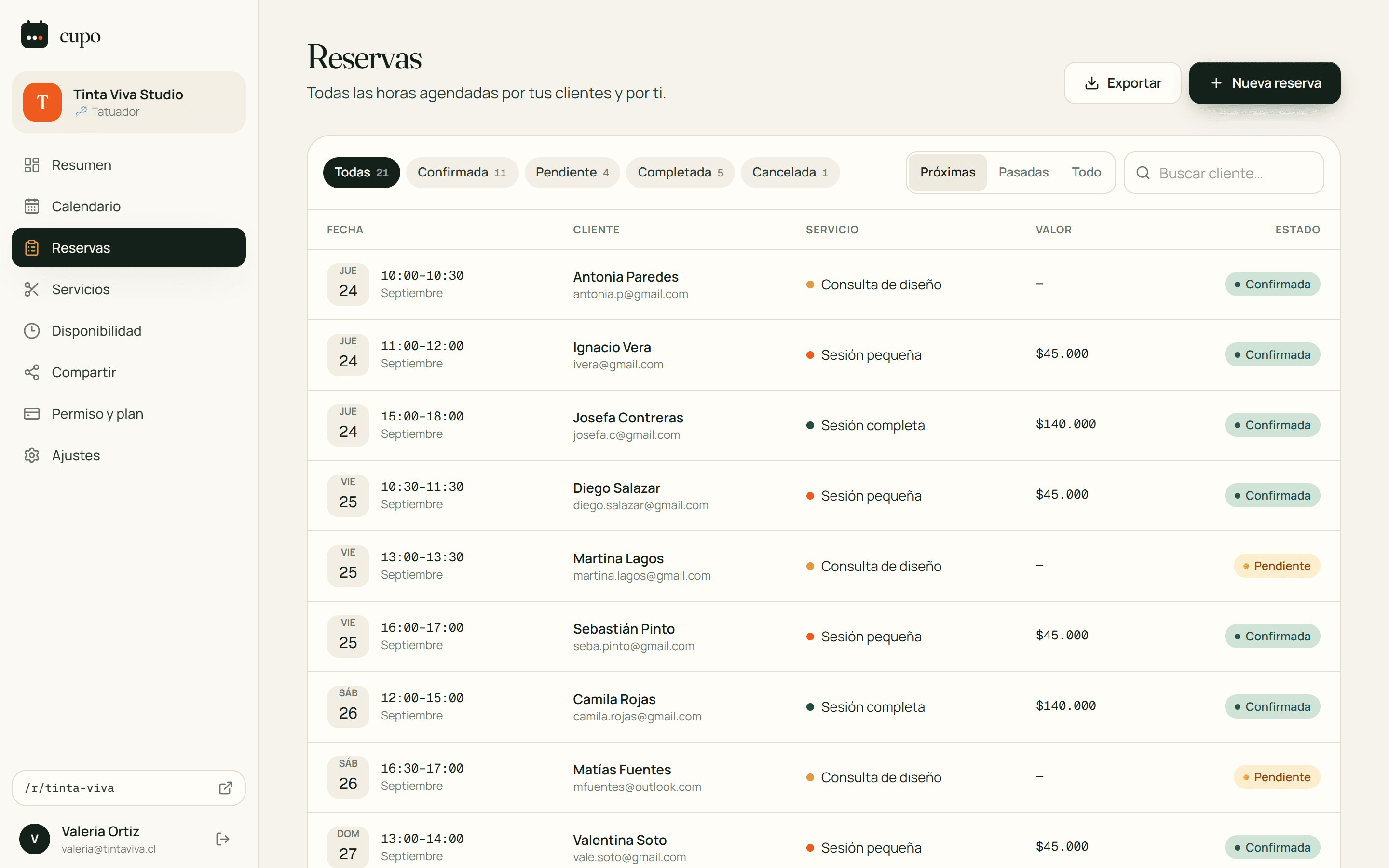 SaaS booking platform for small businesses - image 5 of 10